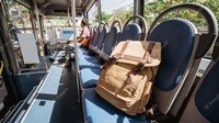 оставил вещи в автобусе