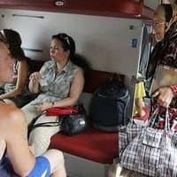 Общий вагон в поезде
