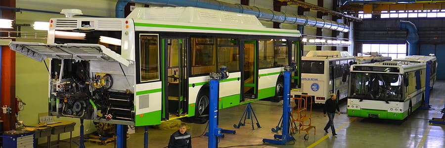 Процесс сбора автобуса