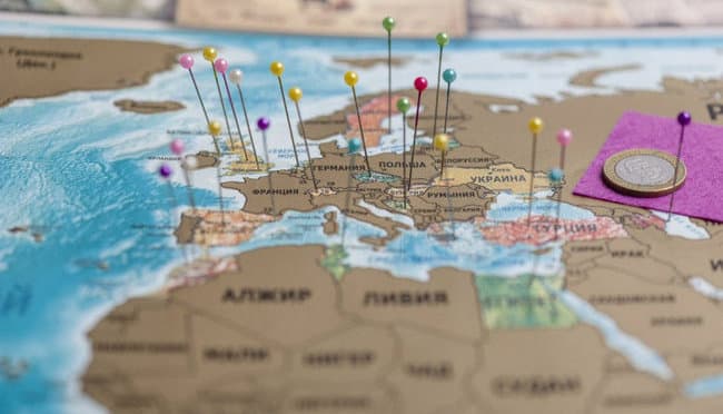 Карта путешествий своими руками